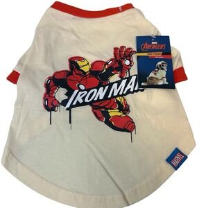 Marvel‎ Avengers Iron Man Dog Tee T-Shirt Size Small NEW with Tags